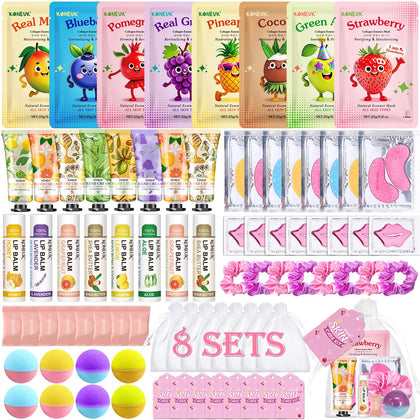 KONEUK front packaging showing full 80PCS spa party kit and contents for quick setup