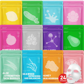 KONEUK front packaging showing the colorful 24-pack set and contents benefit hydration