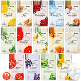KONEUK front packaging showing 70-pack and colorful individual sachets for gifting
