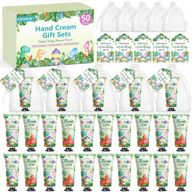 KONEUK front packaging showing dinosaur motif and included items benefit: clear gifting presentation