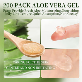KONEUK translucent aloe gel texture on fingertip showing fast absorption benefit