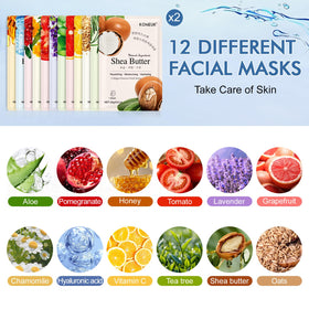 KONEUK single sheet mask open to display fabric and fit benefit