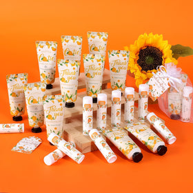 KONEUK favors displayed on baby shower table conveying coordinated, festive look
