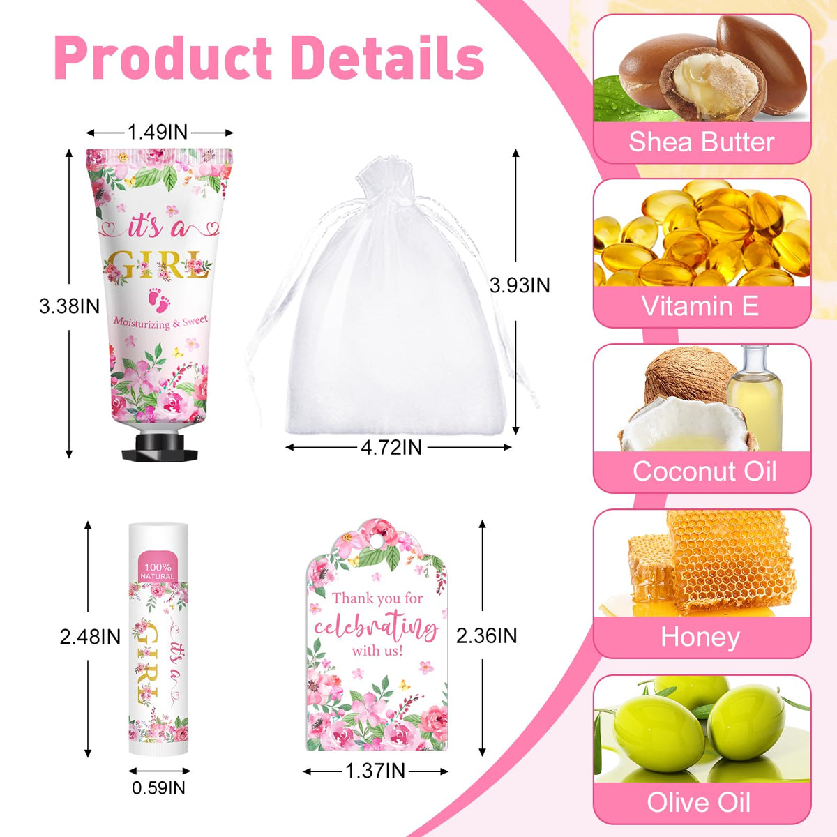 KONEUK lip balm detail showing rose scent tube, moisturizing feel benefit