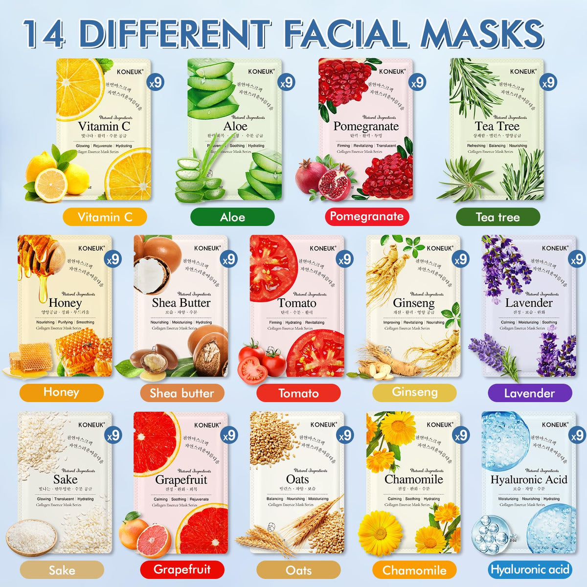 KONEUK close-up of sheet mask texture highlighting soft, soaked fabric
