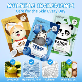 KONEUK mask applied on teen smiling during spa time showing playful, calming experience