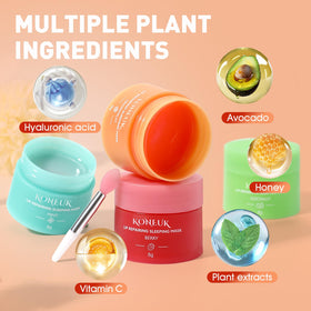 KONEUK mint flavor jar top showing smooth finish and cooling scent benefit