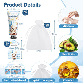 KONEUK organza bags open with hand cream inside, offers pretty, ready-to-gift presentation