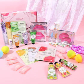 KONEUK organza gift bags with silk headbands styled for attractive party presentation