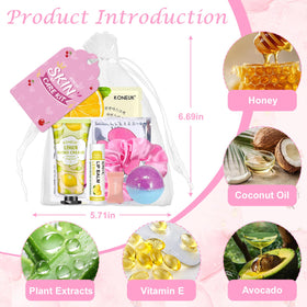 KONEUK twelve organza gift bags arranged ready for guests offering elegant presentation