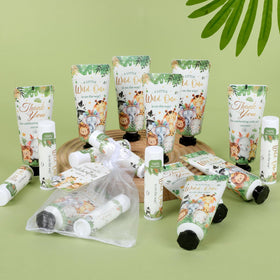 KONEUK favors displayed on party table creating coordinated event aesthetic benefit