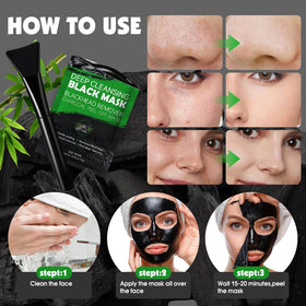 KONEUK peeling mask on nose being removed, visible pore debris removed