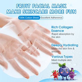 KONEUK single sheet mask unfolded on surface showing cotton texture