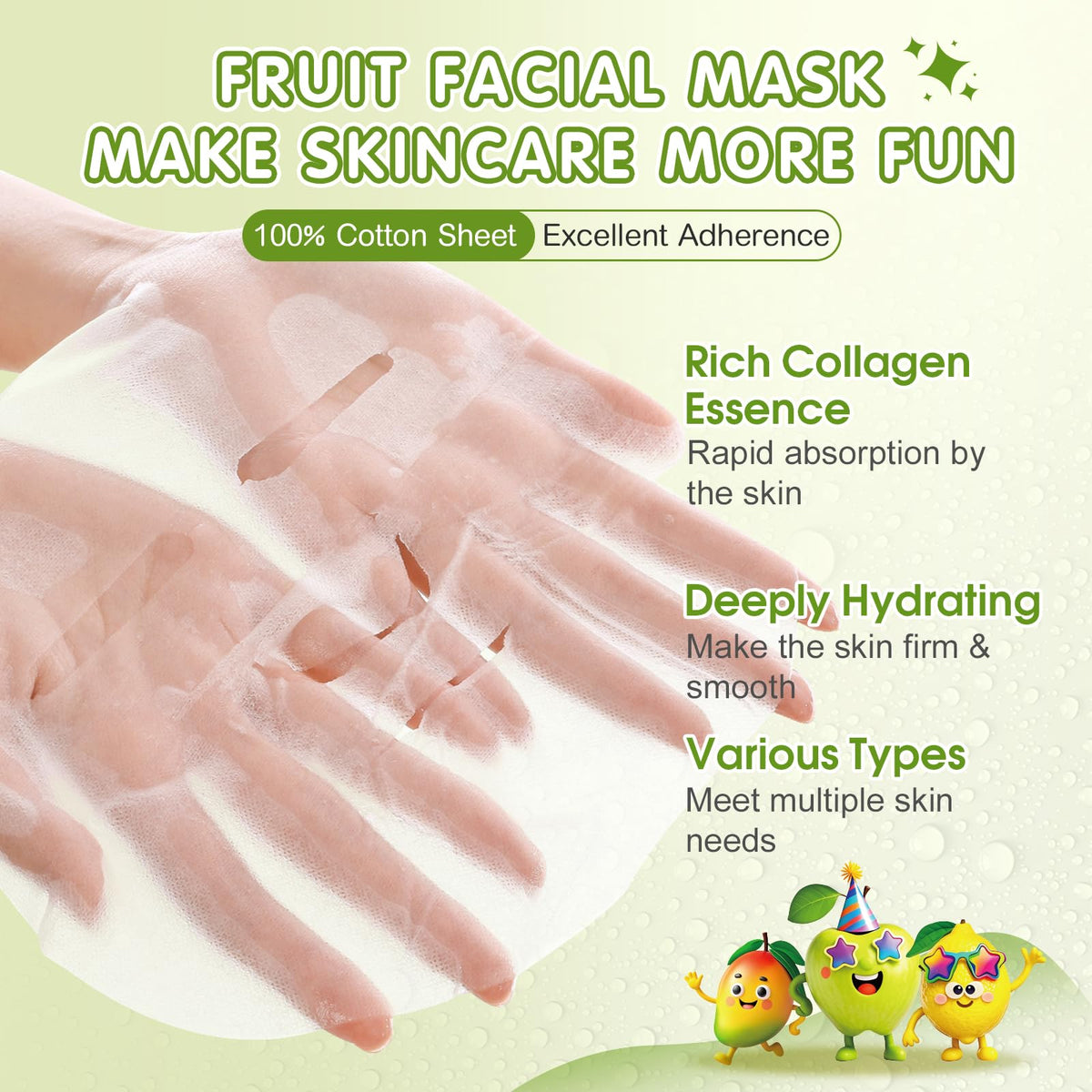 KONEUK single sheet close-up with visible fruit print, highlighting soft cotton and comfort