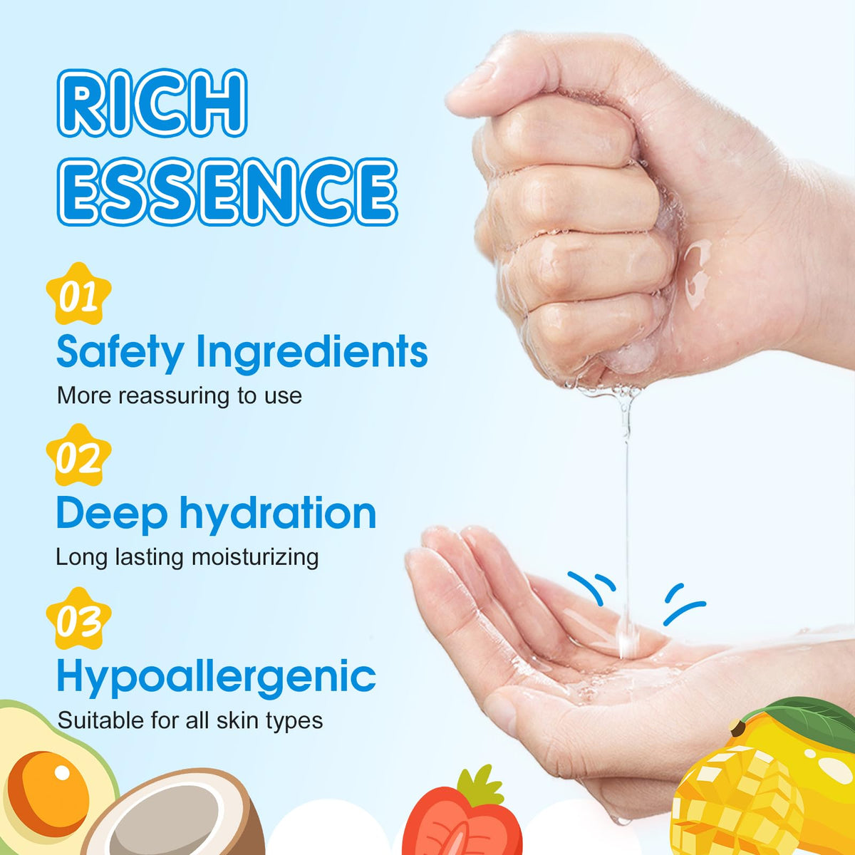 KONEUK mask next to hand to show scale and easy single-use portion