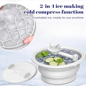 KONGISS face bowl in use at home showing soothing facial cold therapy benefit