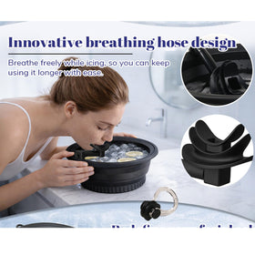 KONGISS detachable breathing hose detail showing ventilated design for comfortable inhalation during use