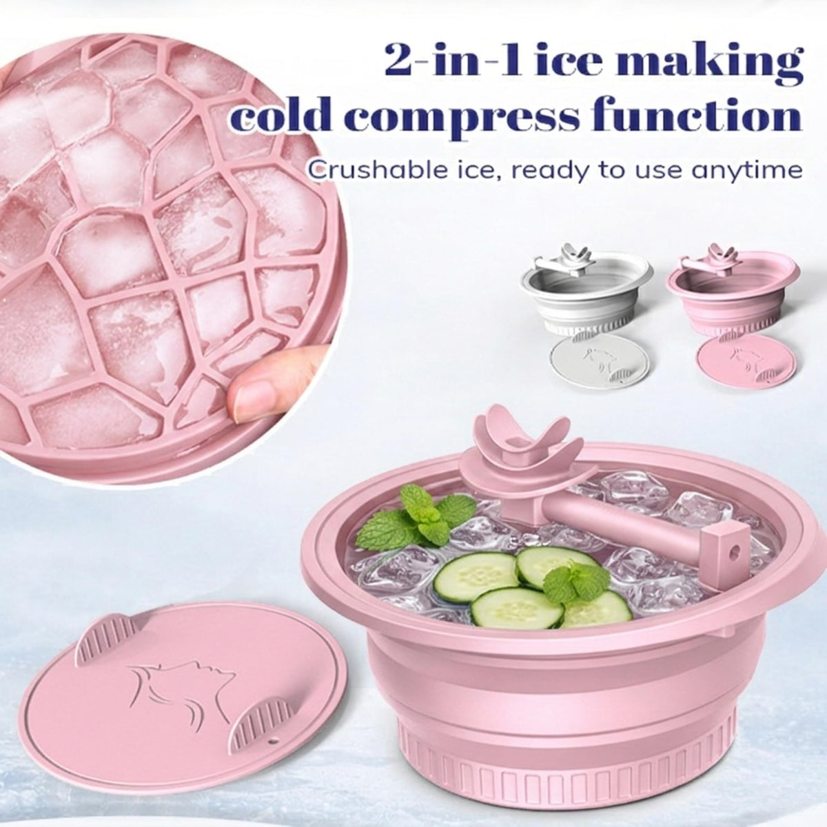 KONGISS face bowl in use at home delivering quick facial refresh and soothing effect