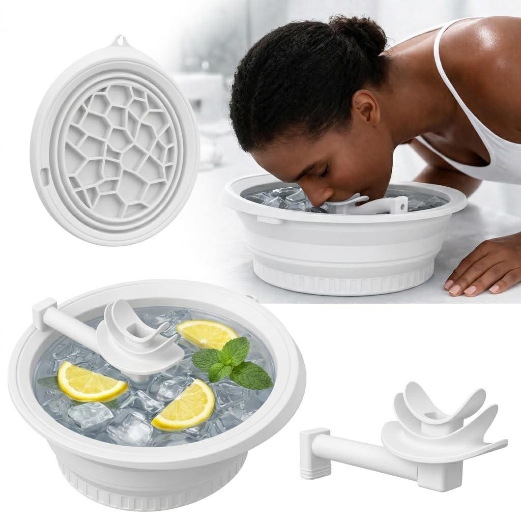 KONGISS front view of face ice bowl showing compact shape and cooling rim benefit