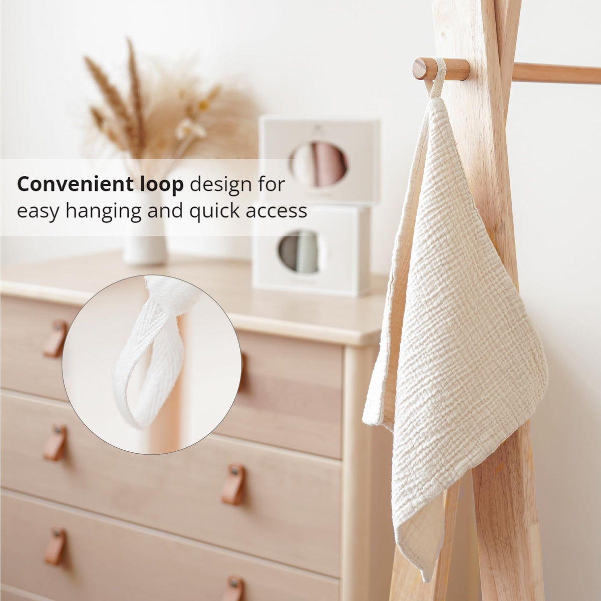 Konssy folded stack on shelf organized and space-saving