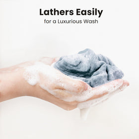 Konssy washcloths arranged in bathroom for lifestyle use and neat storage