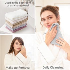 Konssy cloth in use removing makeup gently and effectively