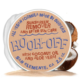 Kook-Off tin front view showing label and travel-ready design benefit