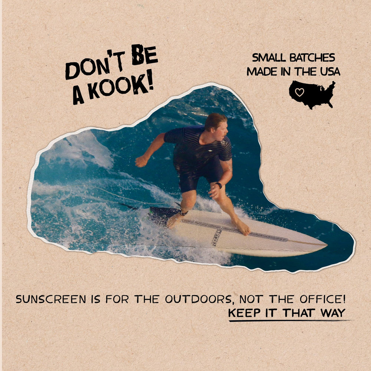 Kook-Off in a beach bag scene showing reef-safe after-sun care benefit