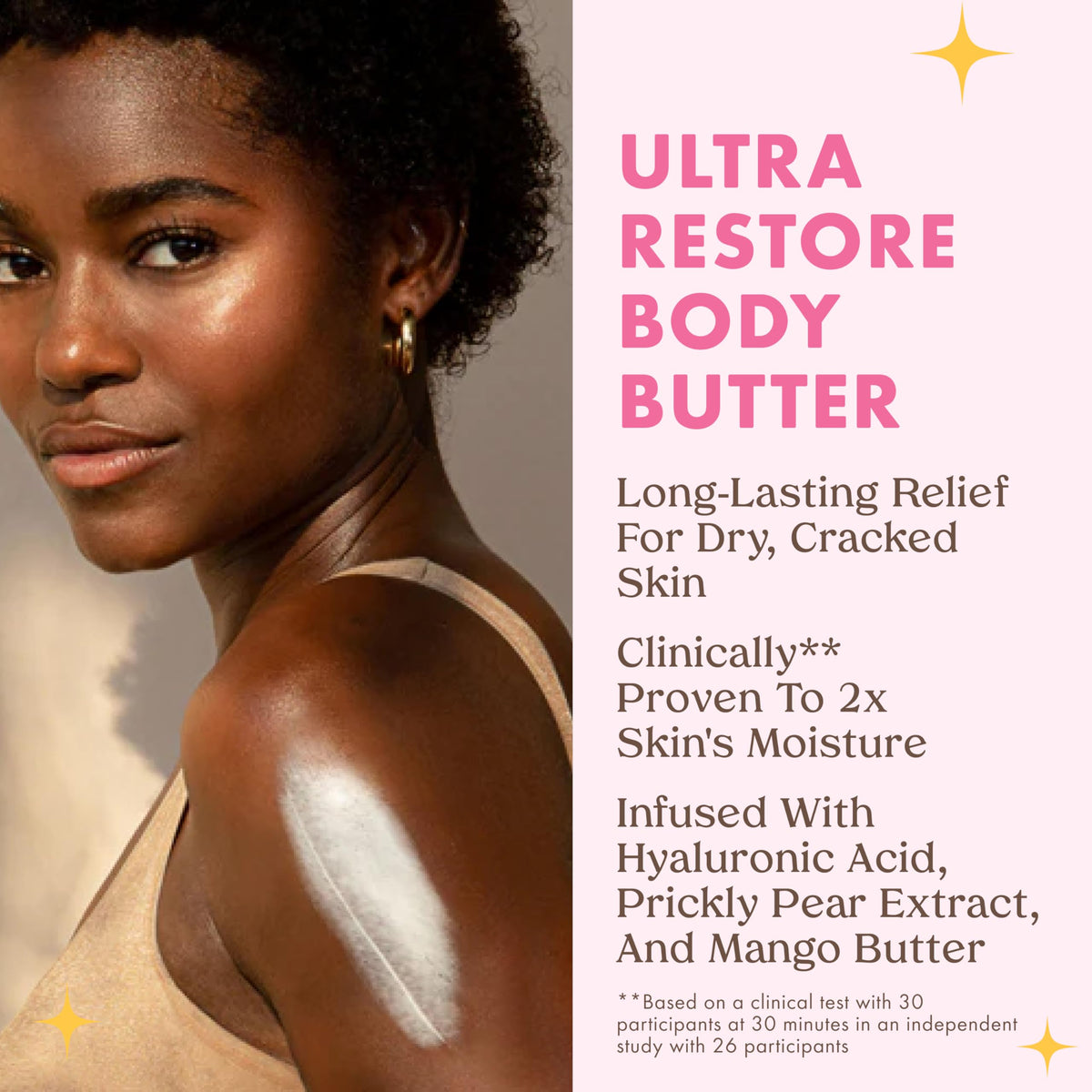 Kopari open tub revealing smooth body butter and scoopable, non-greasy formula