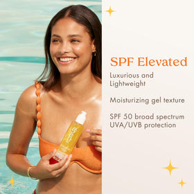 kopari gel swirled on skin demonstrating quick absorption and glow