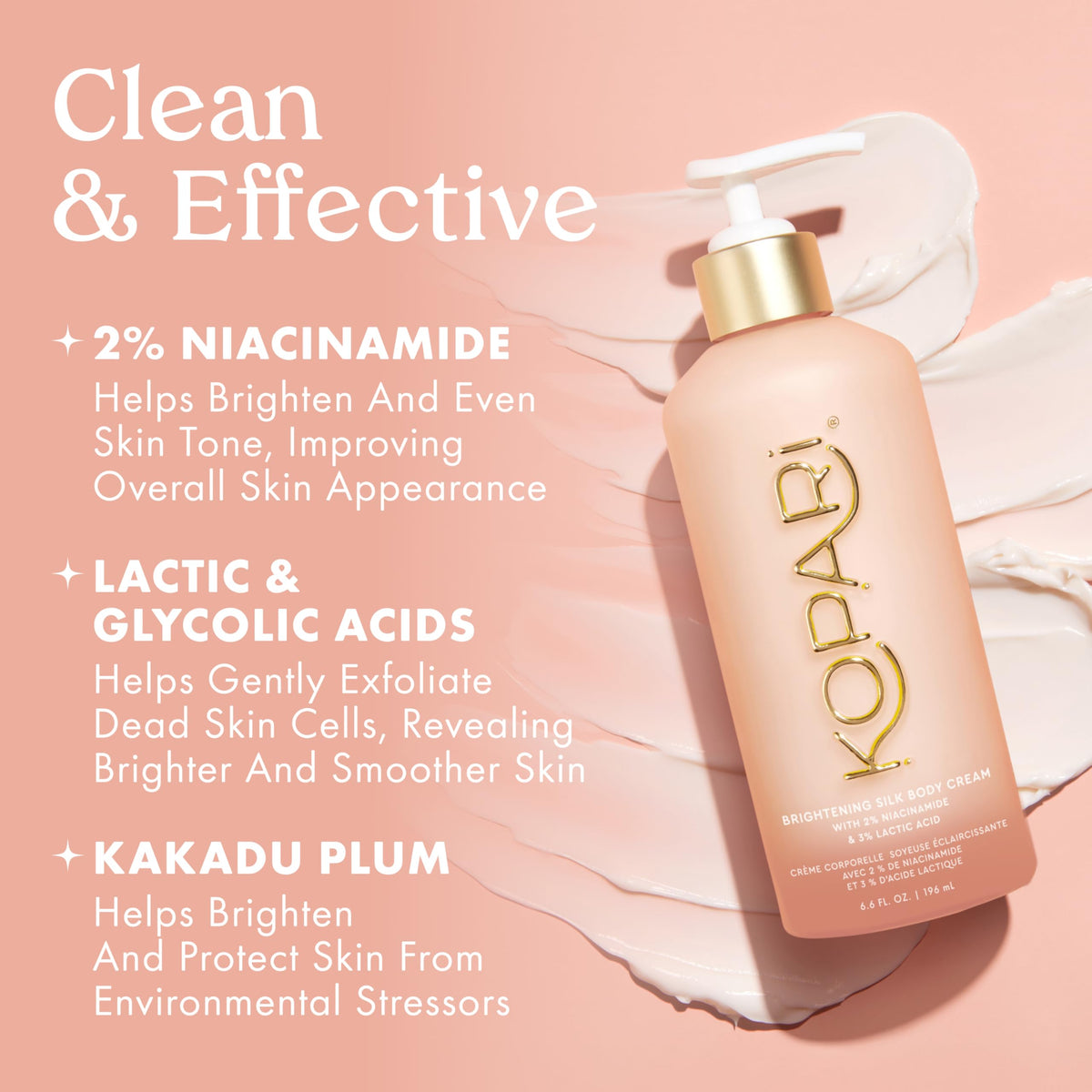 kopari applying cream on arm to show smooth, non-greasy finish