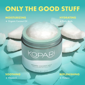 Kopari in hand jar demonstrating size and portability for travel convenience