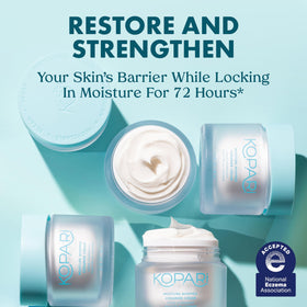 close-up whipped texture of Kopari cream showing lightweight absorption benefit