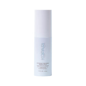 Kopari front tube view showing product packaging and SPF benefit