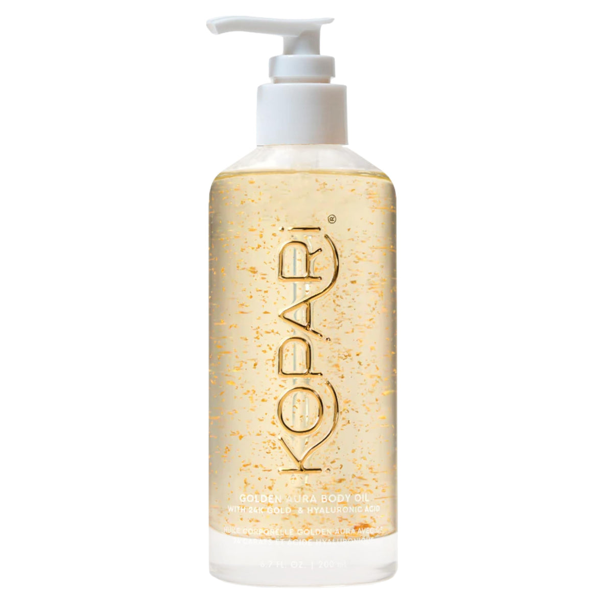 kopari jumbo bottle front view showing label and toasted vanilla scent