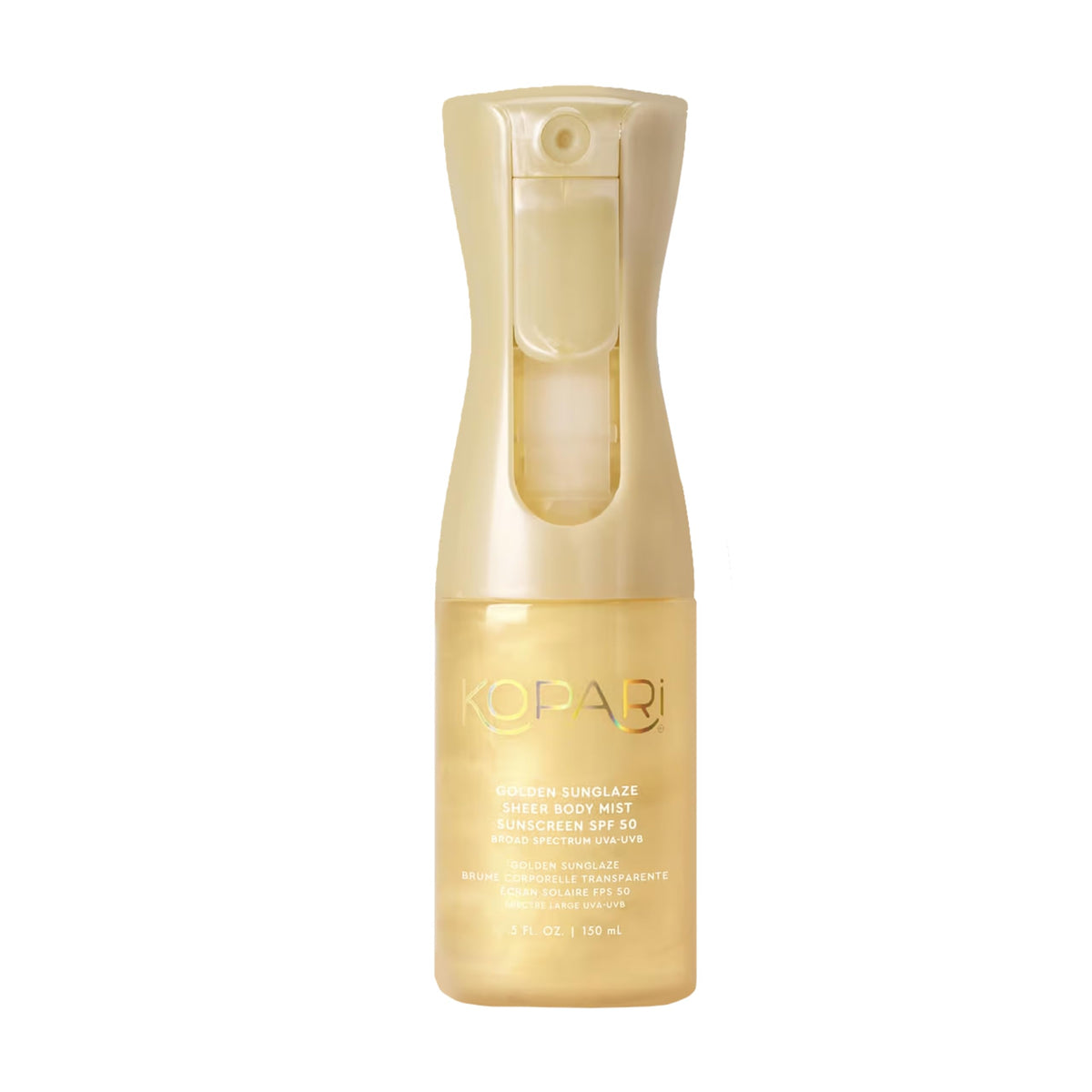 Kopari front packaging showing SPF 50 and sleek design, portable protection