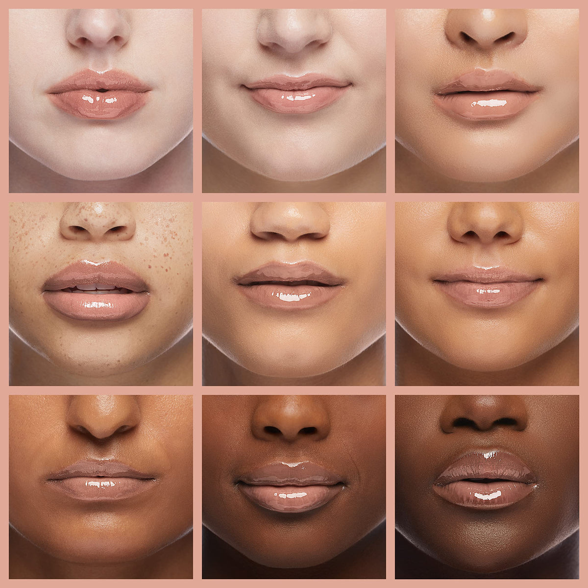 Kopari lip gloss on model in lifestyle scene for everyday shine