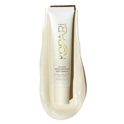 Kopari front packaging showing balm tube and brand, travel-friendly hydration