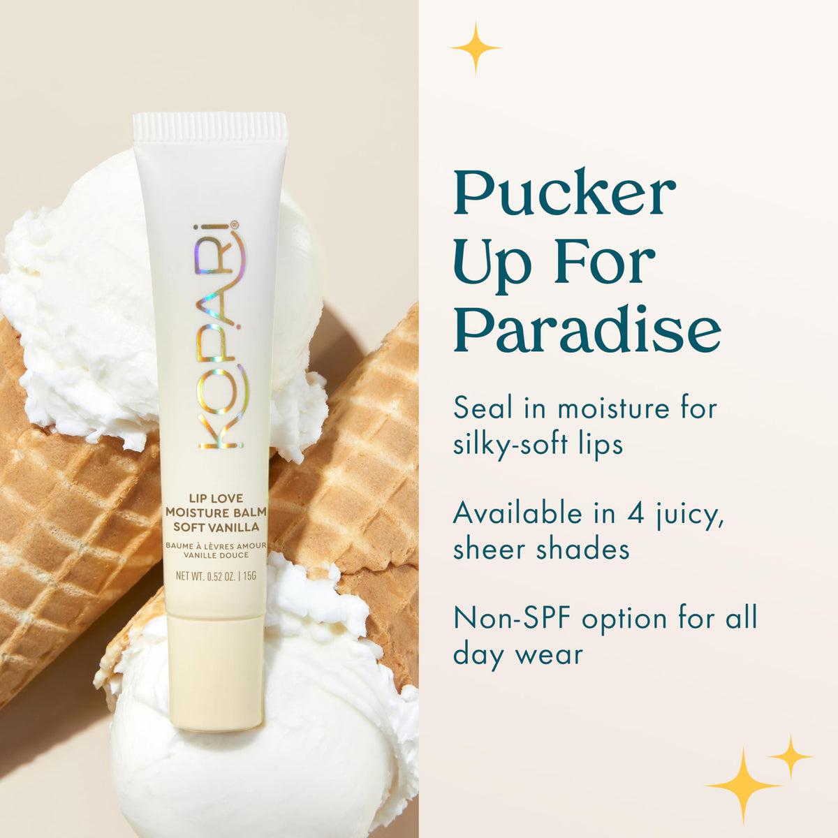Kopari application on hand demonstrating glide and creamy finish