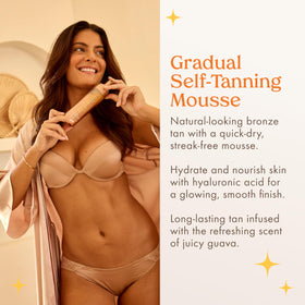 Kopari mousse texture close-up highlighting airy foam and hydrating consistency for smooth application