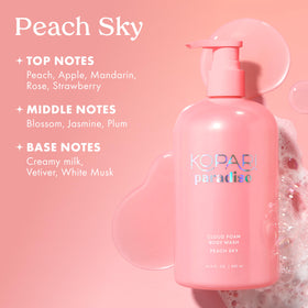 Kopari bottle held in hand to show size and travel-friendly convenience