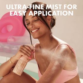 Kopari shimmer on skin creating an instant glowy, hydrated appearance