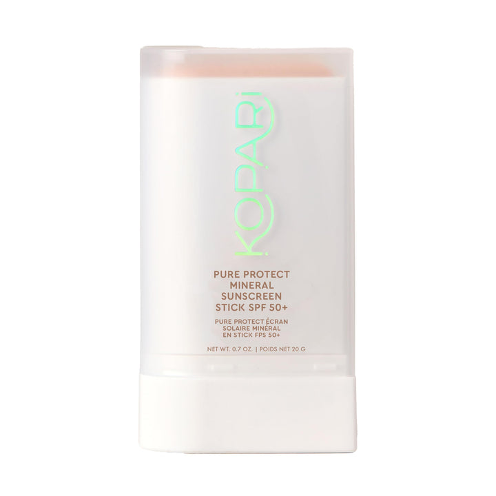 Kopari stick front packaging showing SPF 50+ protection and compact design
