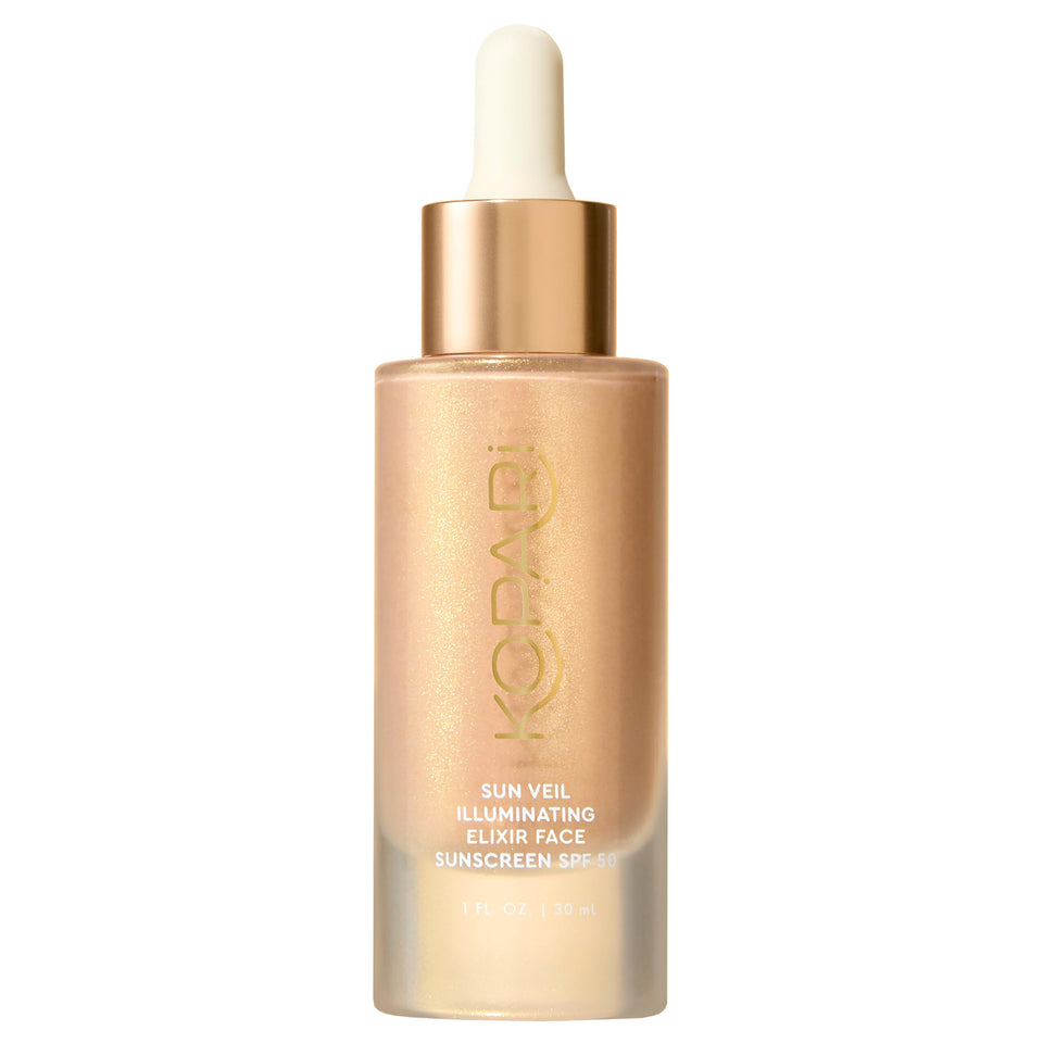 Kopari front packaging showing SPF and radiant finish benefit
