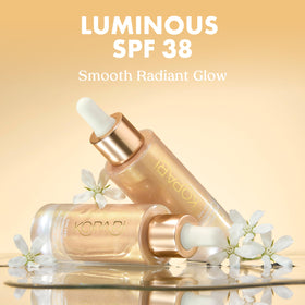 Kopari texture swipe showing smooth, blendable formula benefit