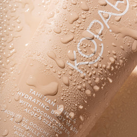 Kopari foam texture close-up highlighting creamy lather and hydration