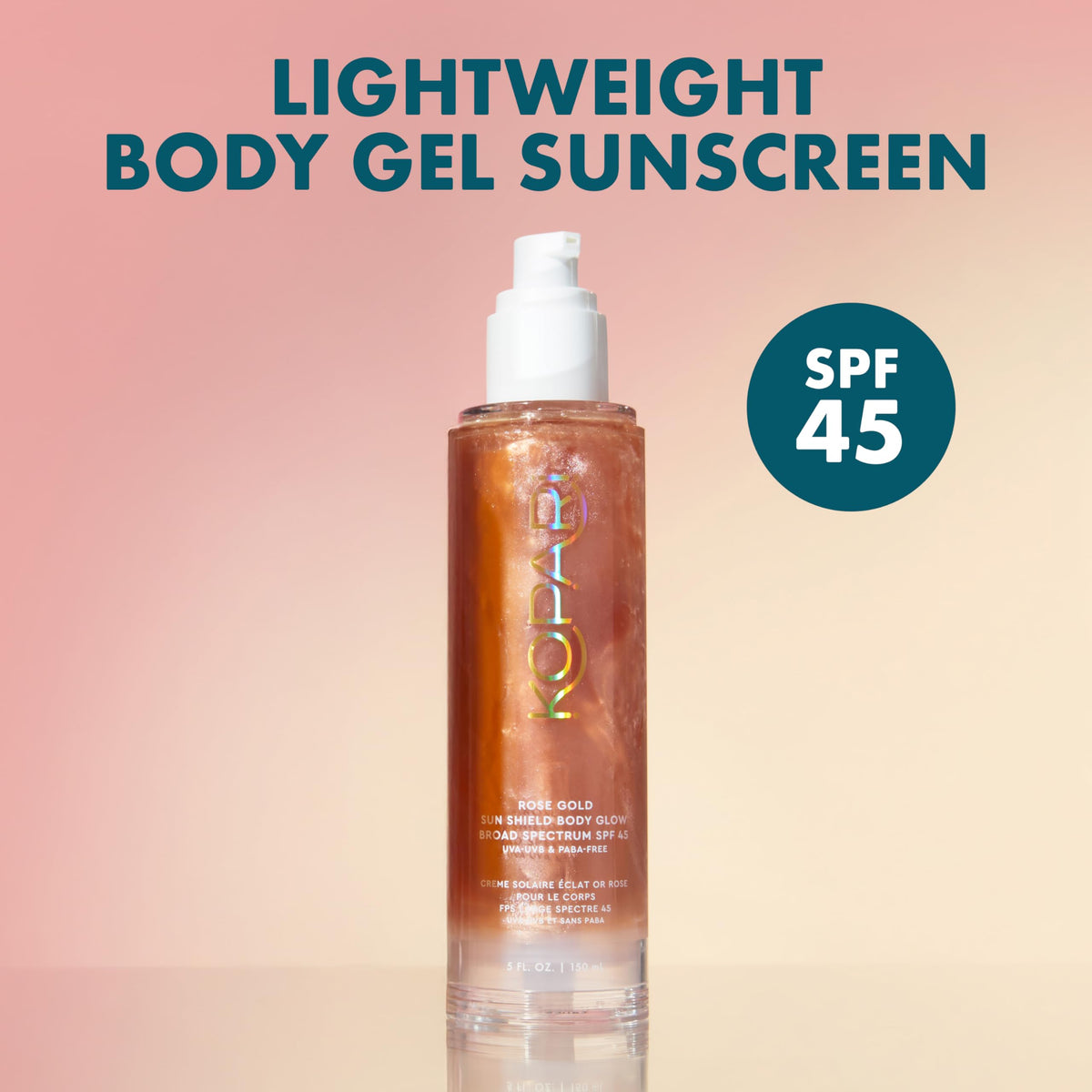 Kopari gel texture close-up demonstrating fast absorption and lightweight feel