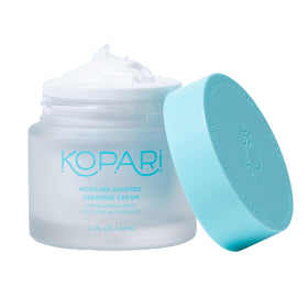 Kopari jar front view showing product label and compact 2.1 oz size benefit