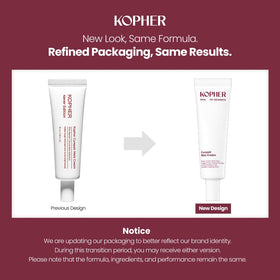 Kopher open jar showing smooth cream texture that soothes skin