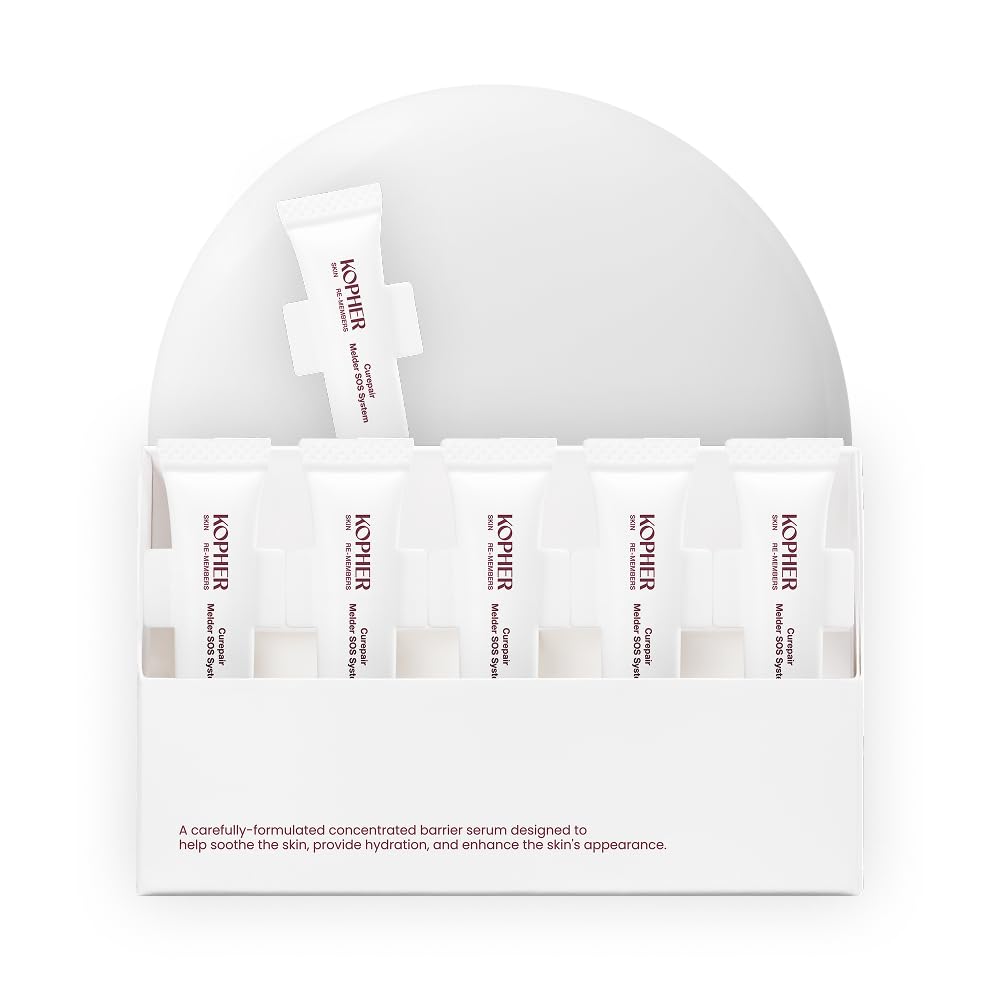 KOPHER curepair melder front packaging showing calming benefits